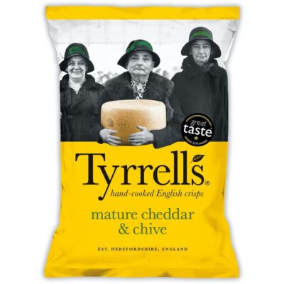 Tyrrell’s kartulikrõpsud küpse cheddari juustu ja murulauguga 150 g